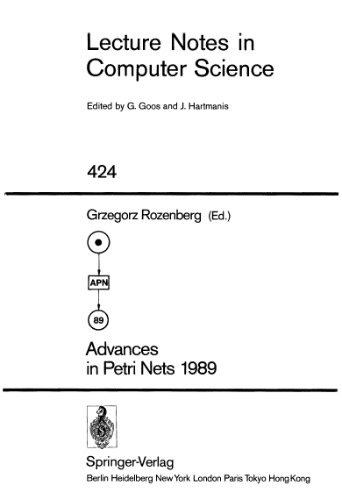 خرید و دانلود نسخه کامل کتاب Advances in Petri Nets 1989