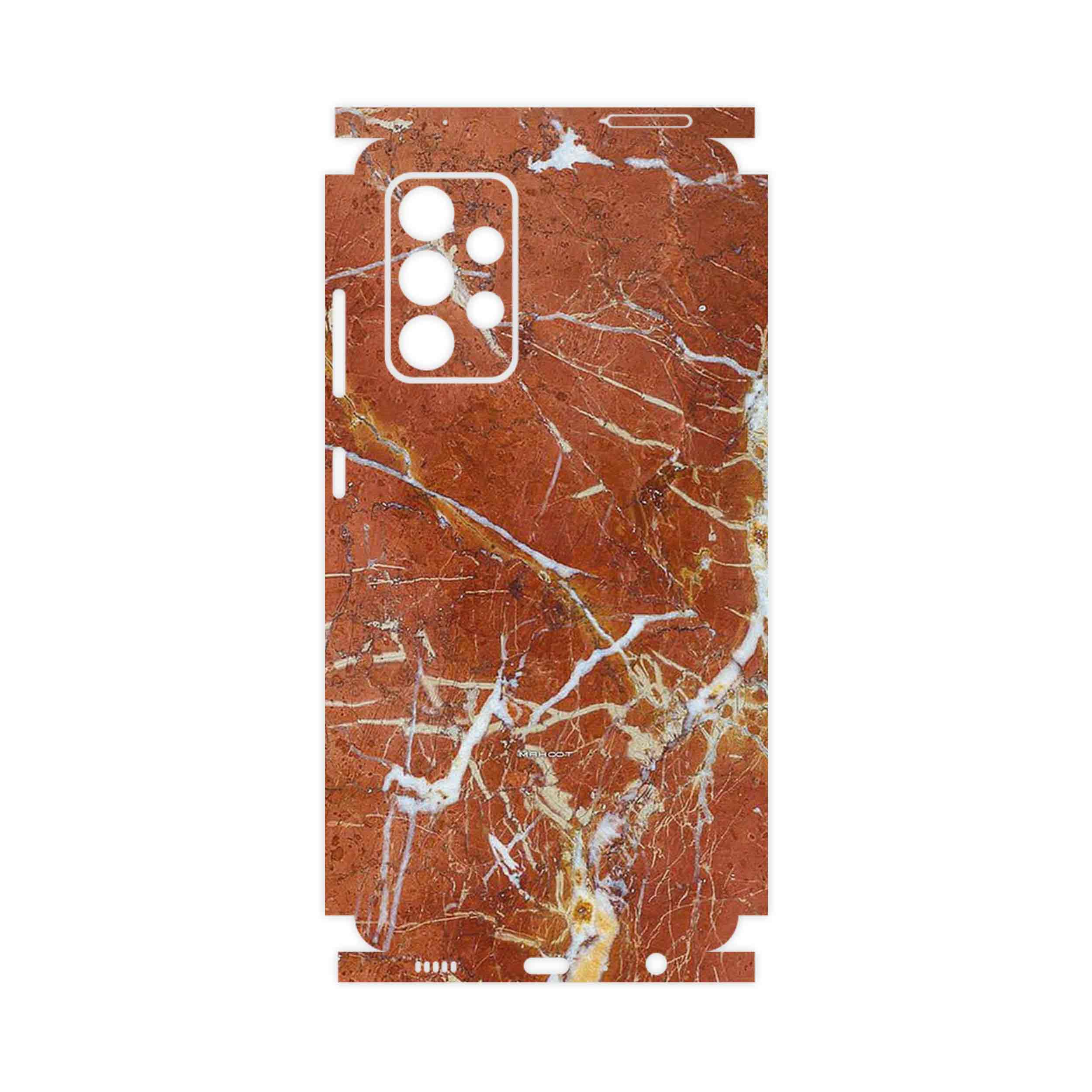 برچسب پوششی ماهوت مدل Red Marble-FullSkin مناسب برای گوشی موبایل سامسونگ Galaxy A52 4G