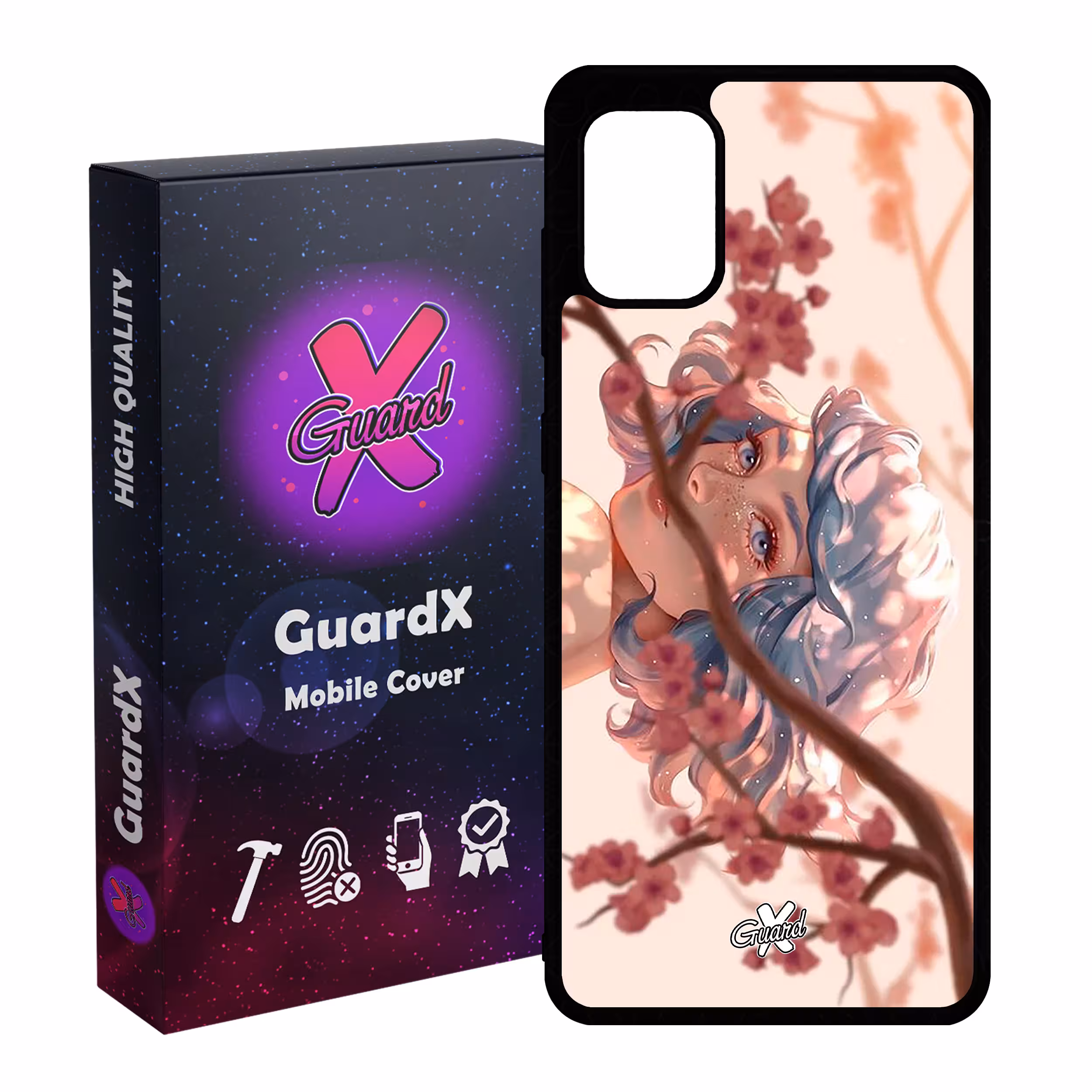 کاور گارد ایکس طرح Girl مدل Glass10007 مناسب برای گوشی موبایل سامسونگ Galaxy A31