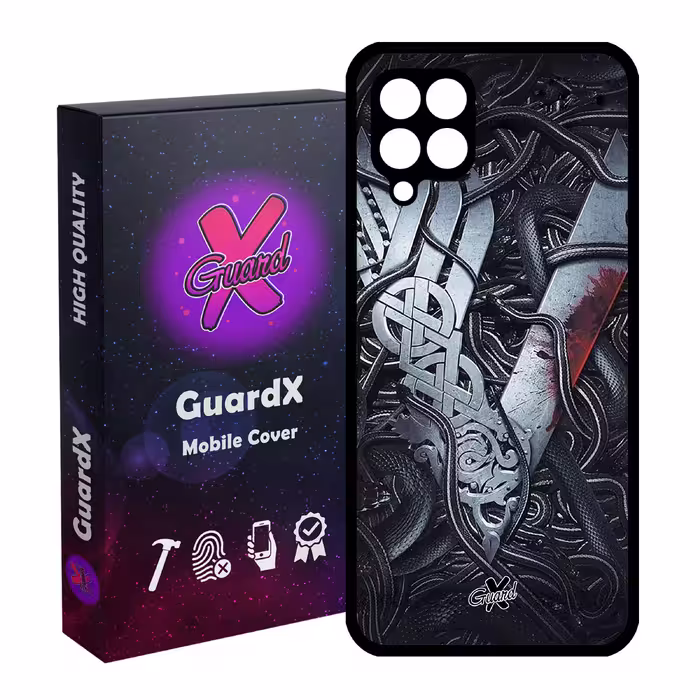 کاور گارد ایکس طرح Vikings مدل Glass10221 مناسب برای گوشی موبایل سامسونگ Galaxy A12