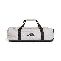 کیف ورزشی خاکستری مردانه و زنانه دوفل چاپی خطی اندازه متوسط adidas