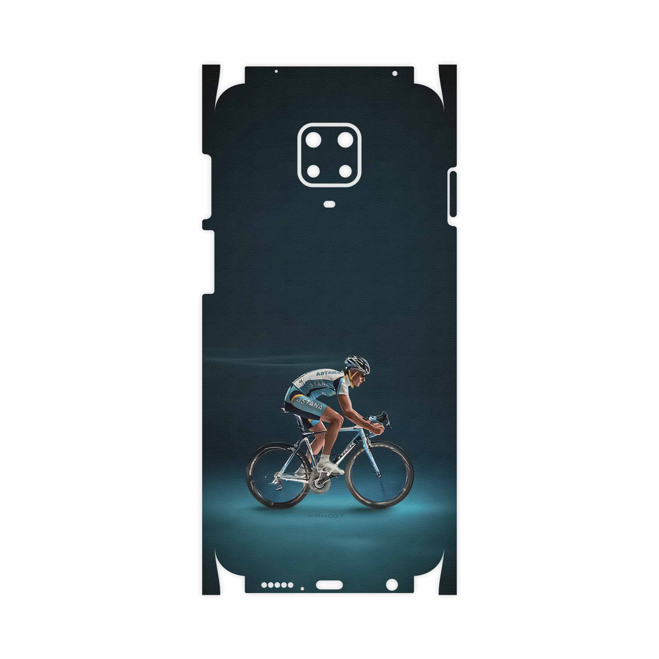 برچسب پوششی ماهوت مدل Road cycling-FullSkin مناسب برای گوشی موبایل شیائومی Redmi Note 9 Pro