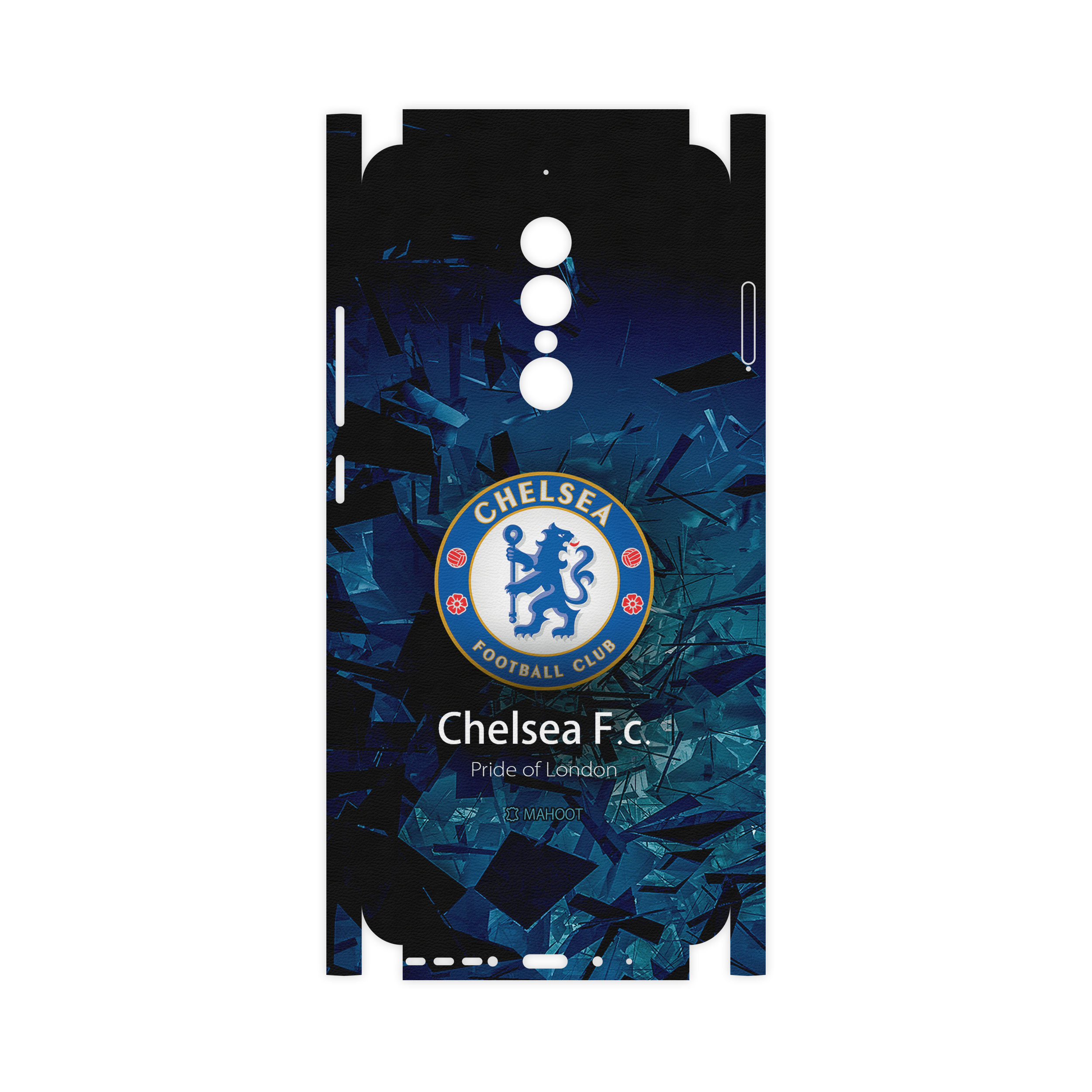 برچسب پوششی ماهوت مدل Chelsea-FC-FullSkin مناسب برای گوشی موبایل جی ال ایکس Shahin