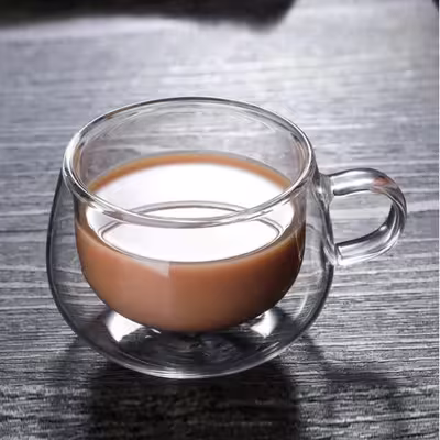 لیوان مدل دو جداره کد 908 بسته 2 عددی