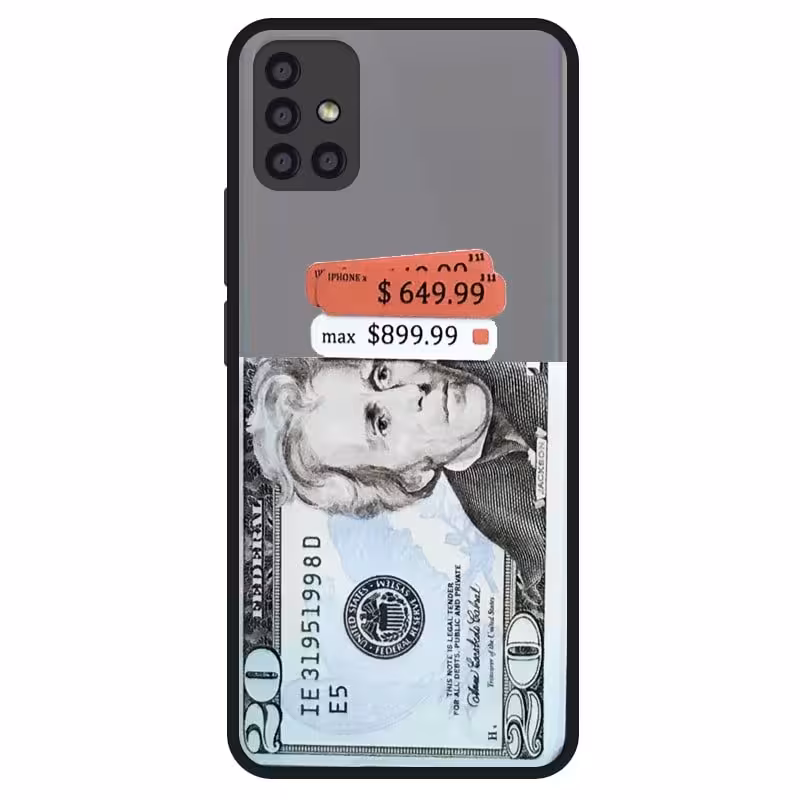 قاب هیبریدی پسرانه طرح بیست دلاری مناسب برای گوشی Samsung Galaxy A51 مدل پشت مات محافظ لنزدار مجهز به کپسولی ضربه گیر Hybrid Case Fantasy 20 Dollar