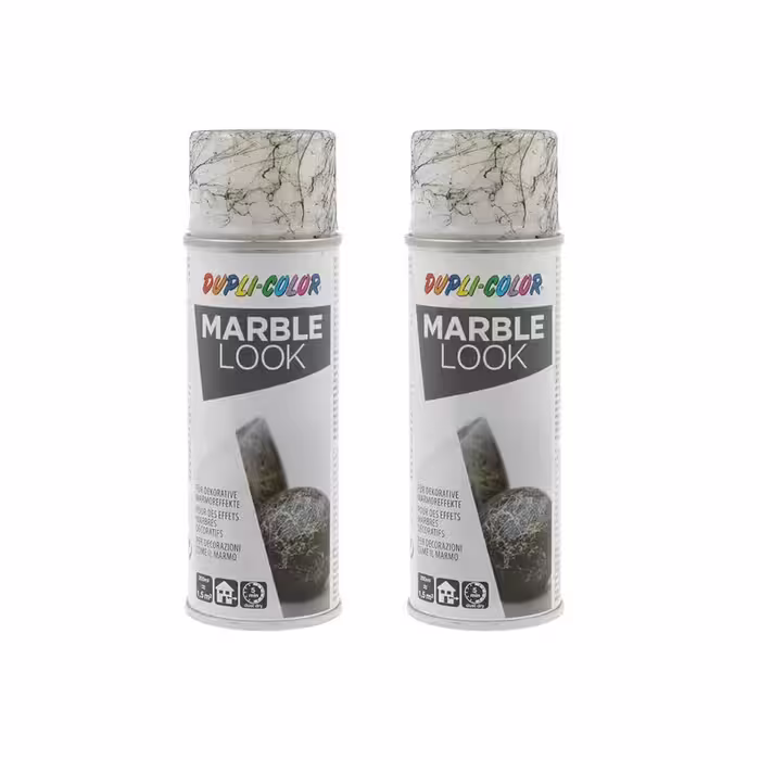 اسپری رنگ ماربل مشکی دوپلی کالر مدل Marble حجم 200میلی لیتر مجموعه 2 عددی