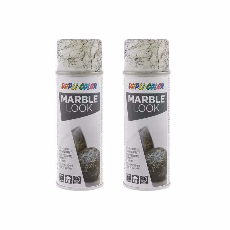 اسپری رنگ ماربل مشکی دوپلی کالر مدل Marble حجم 200میلی لیتر مجموعه 2 عددی