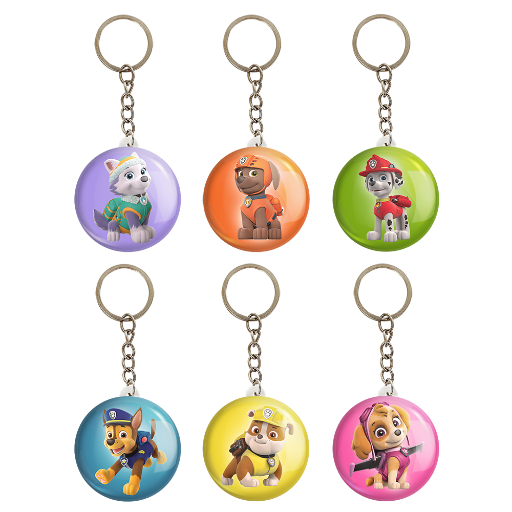 جاکلیدی خندالو طرح سگ های نگهبان کد 183B مجموعه 6 عددی