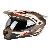 کلاه کاسکت موتورسیکلت چند رنگ KRIOS PRO CARBON ADV RALLY MOTORCYCLE ایمنی قهوه ای بژ Klim