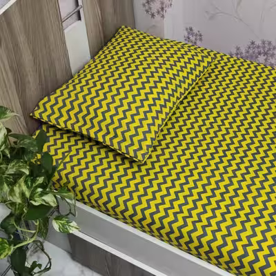 سرویس روتختی مدل زیکزاک تک نفره دو تکه