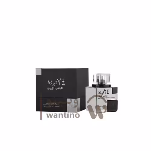 عطر ادکلن لطافه 24 قیراط الذهب الابیض طلایی (Lattafa 24 Carat White Gold)