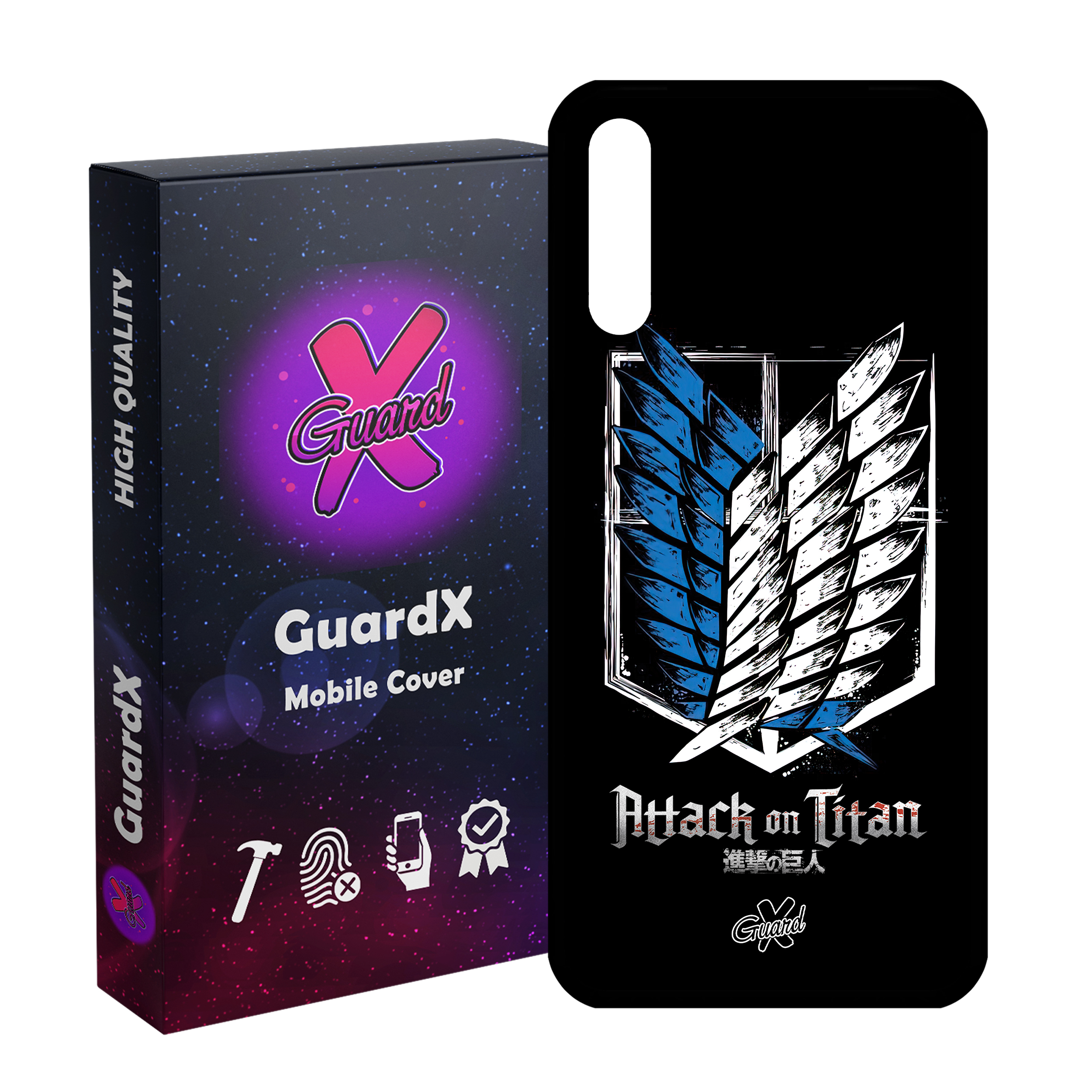 کاور گارد ایکس طرح Attack on Titan Anime مدل Glass10448 مناسب برای گوشی موبایل سامسونگ Galaxy A30s/A50/A50s