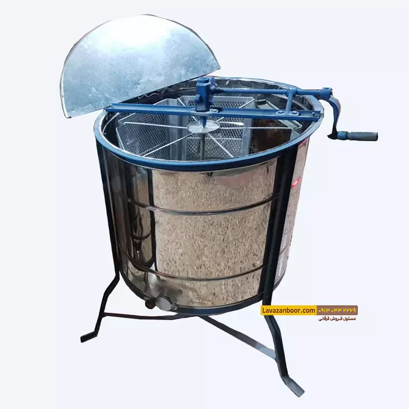 اکستراکتور دستی 6 قاب استیل لبه دار (آبی)