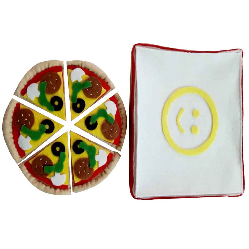 ست اسباب بازی فست فود مدل پیتزا نمدی