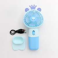 پنکه دستی شارژی مدل تاجی آبی 36644