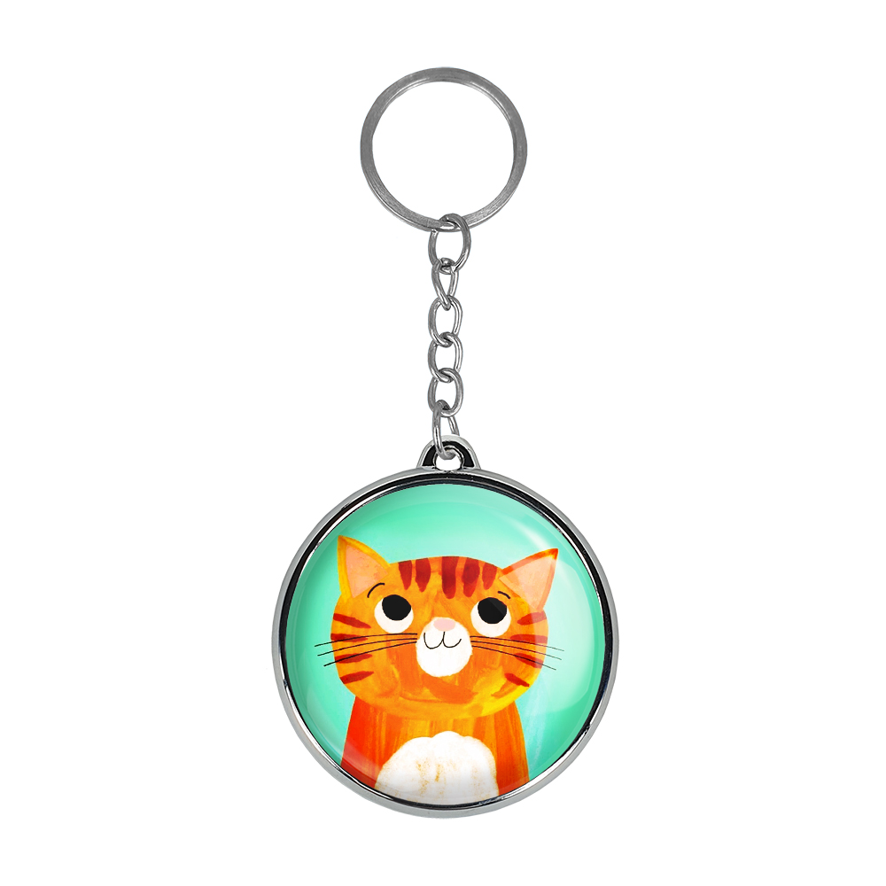 جاکلیدی خندالو طرح گربه مدل دوطرفه کد 52035135