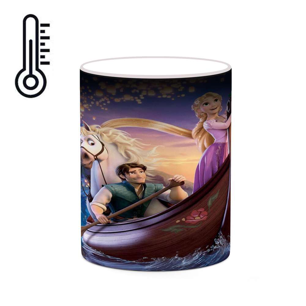 ماگ حرارتی کاکتی طرح کارتون راپانزل مدل mgh23524