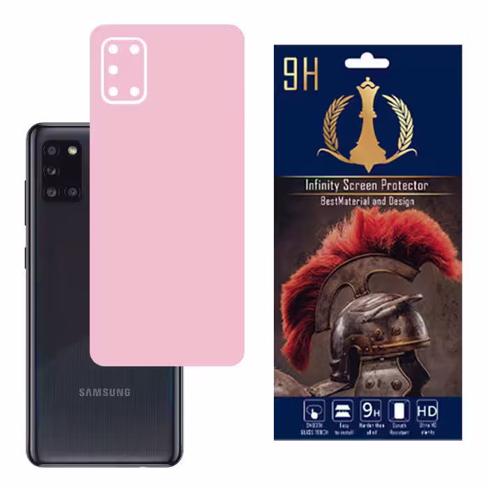 برچسب پوششی اینفینیتی مدل PRO MAX مناسب برای گوشی موبایل سامسونگ GALAXY A31 به همراه محافظ صفحه نمایش و محافظ لنز دوربین