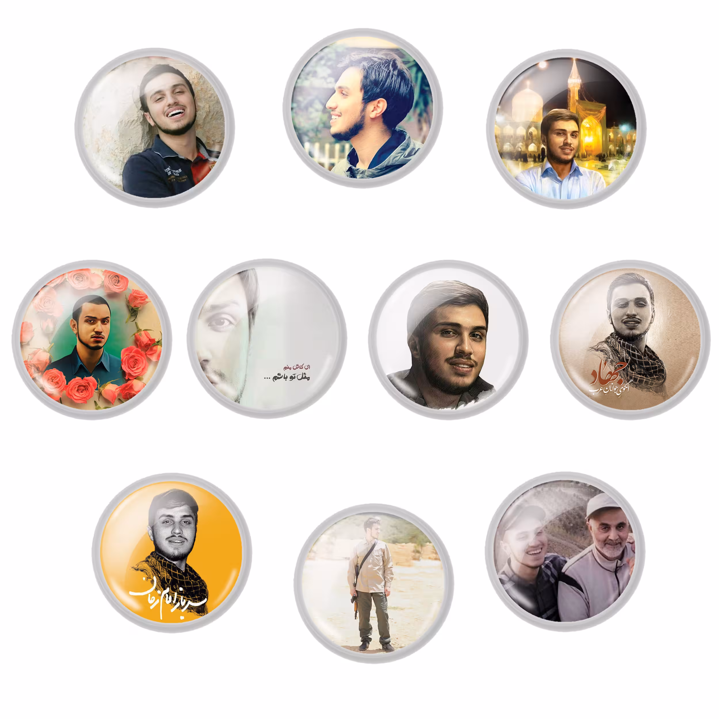 پیکسل مدل شهید جهاد مغنیه کد 01 مجموعه 10 عددی