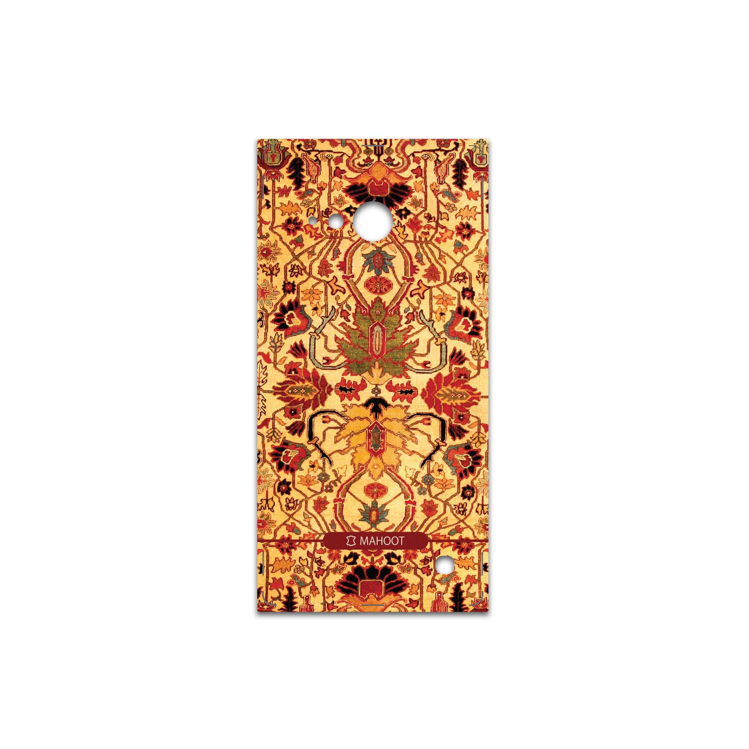 برچسب پوششی ماهوت مدل Persian-Carpet-Yellow مناسب برای گوشی موبایل نوکیا Lumia 730