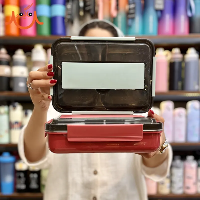 ظرف غذا داخل استیل قاشق دار