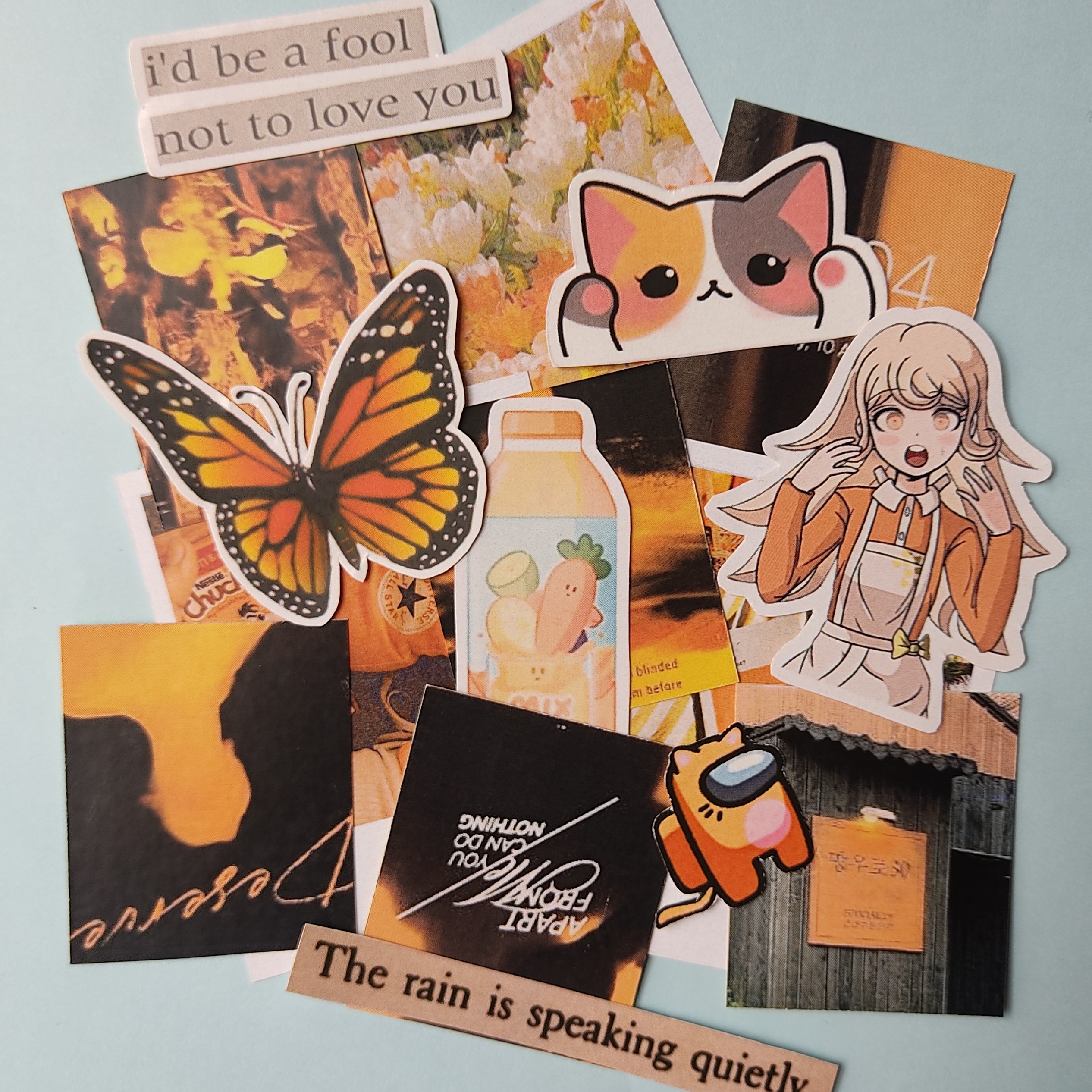 پک استیکر برش خورده کامل بولت ژورنال نارنجی رنگ 