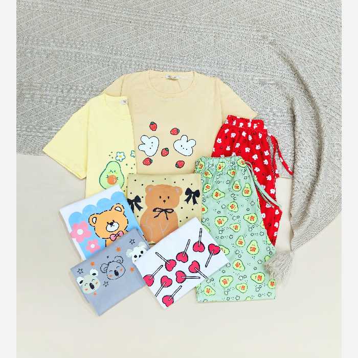 ست تیشرت شلوار فانتزی 