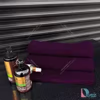 حوله حمامی طرح گلوریا رنگ بادمجانی