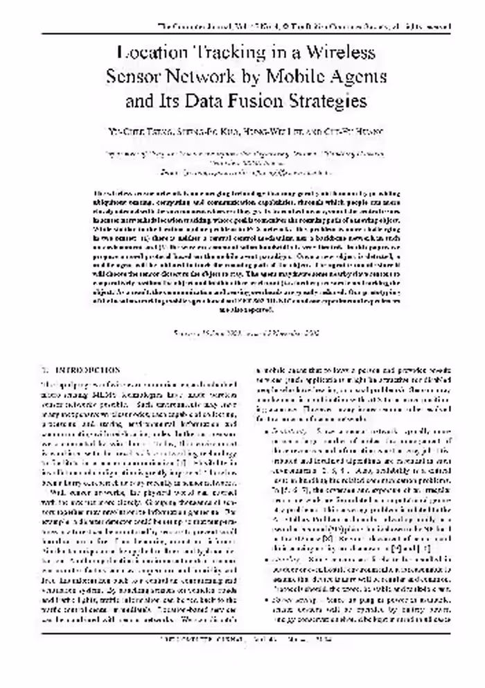 خرید و دانلود نسخه کامل کتاب Location Tracking in a Wireless Sensor Network by Mobile Agents and Its Data Fusion Strategies