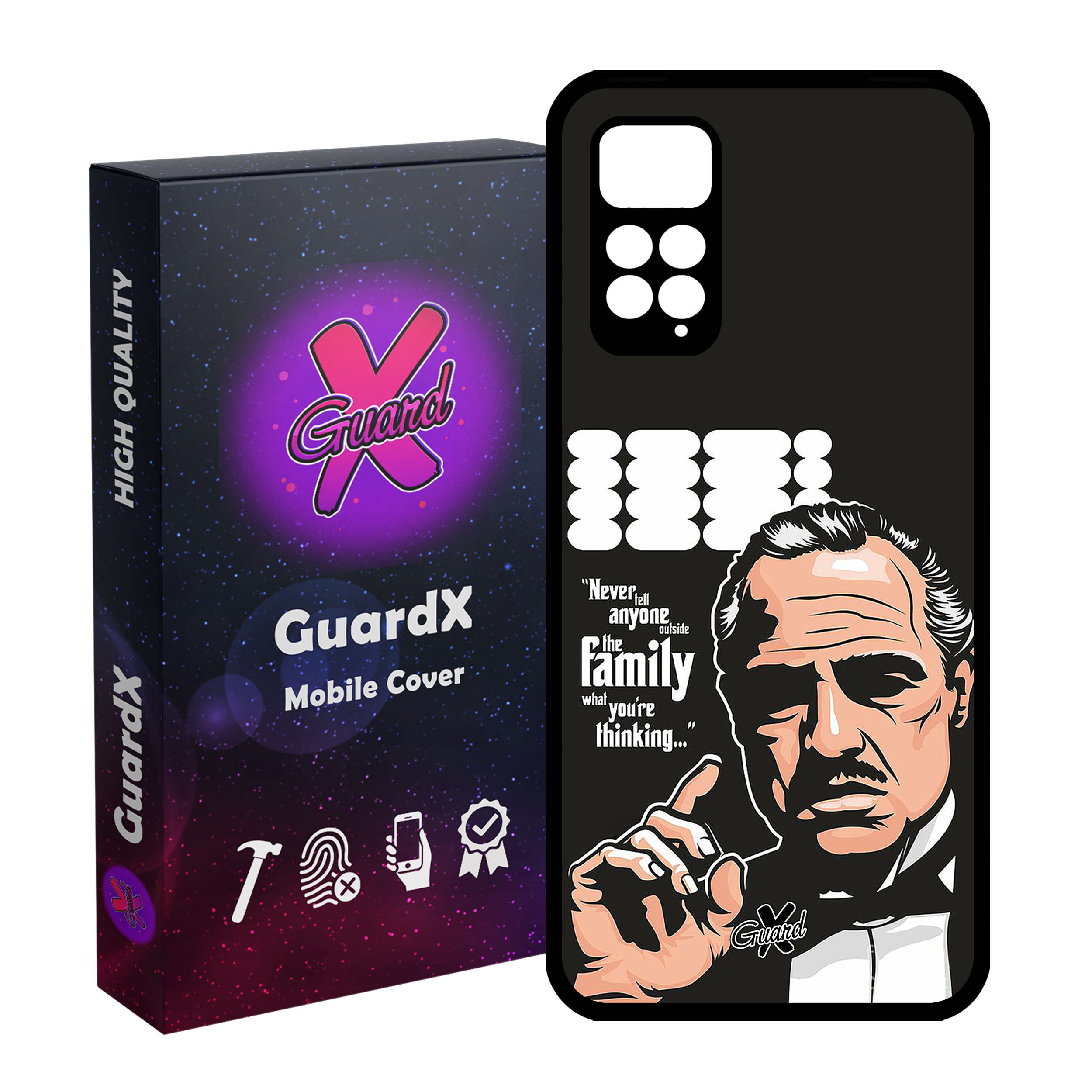 کاور گارد ایکس طرح God Father مدل Glass10197 مناسب برای گوشی موبایل شیائومی Redmi Note 11 Pro 4G/5G