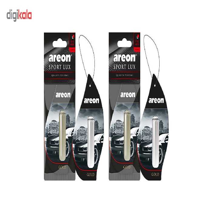 خوشبو کننده ماشین آرئون مدل Lux Liquid Gold- بسته 2 عددی