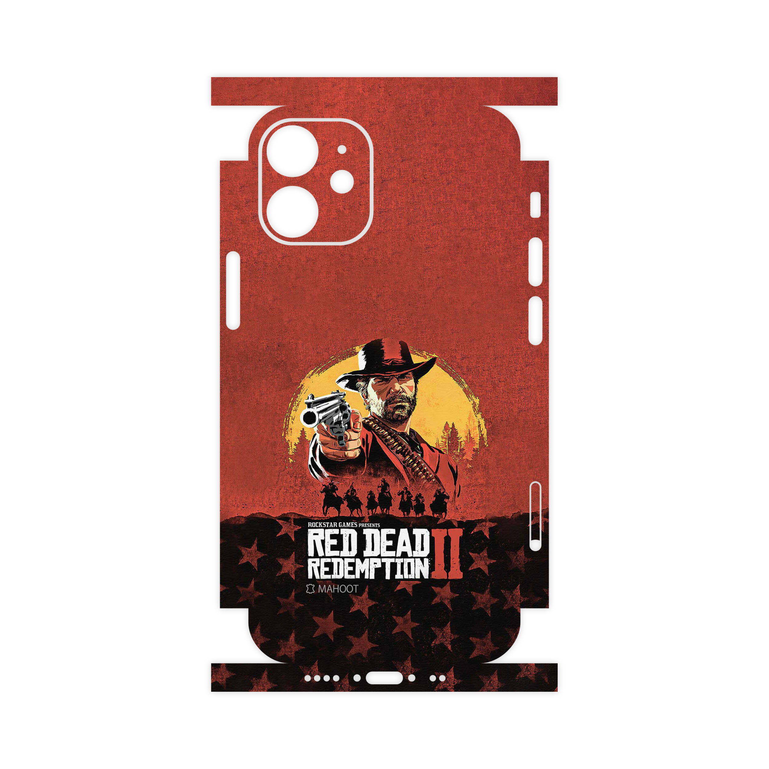 برچسب پوششی ماهوت مدل Red-Dead-Redemption-Game-FullSkin مناسب برای گوشی موبایل اپل iPhone 12 mini