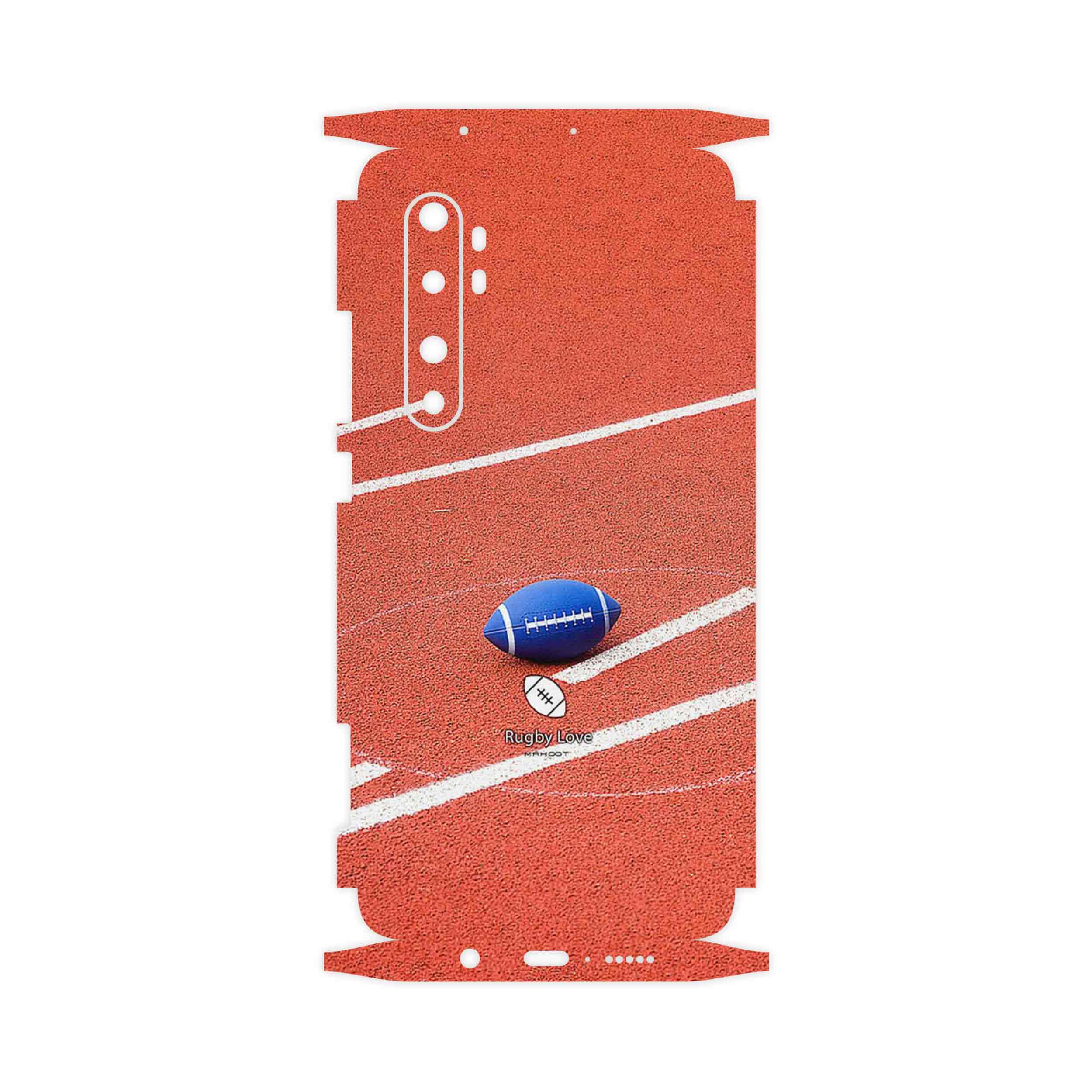 برچسب پوششی ماهوت مدل Rugby football-FullSkin مناسب برای گوشی موبایل شیائومی Mi Note 10 Lite