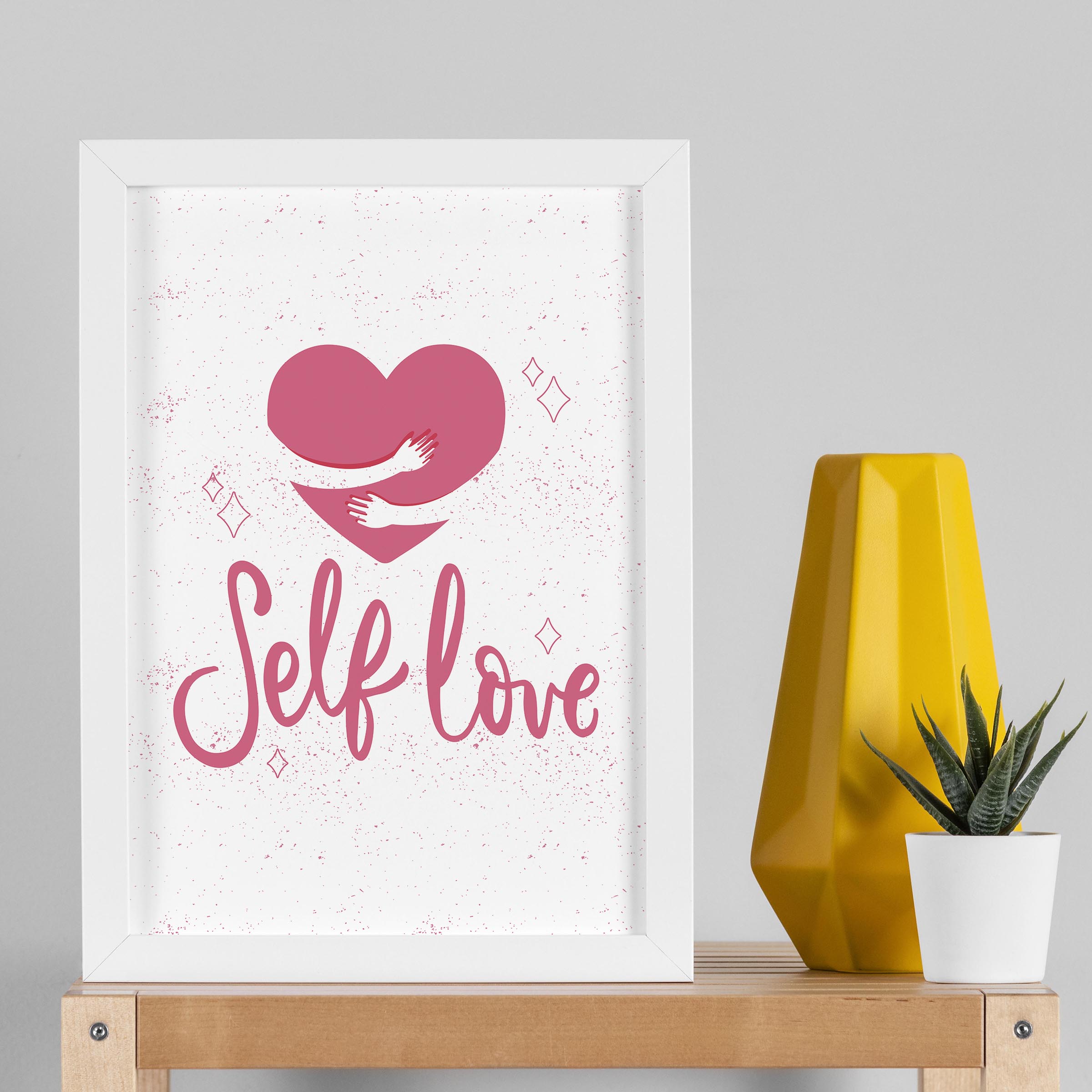 تابلو مدل خودتو دوست داشته باش کد WLYSw