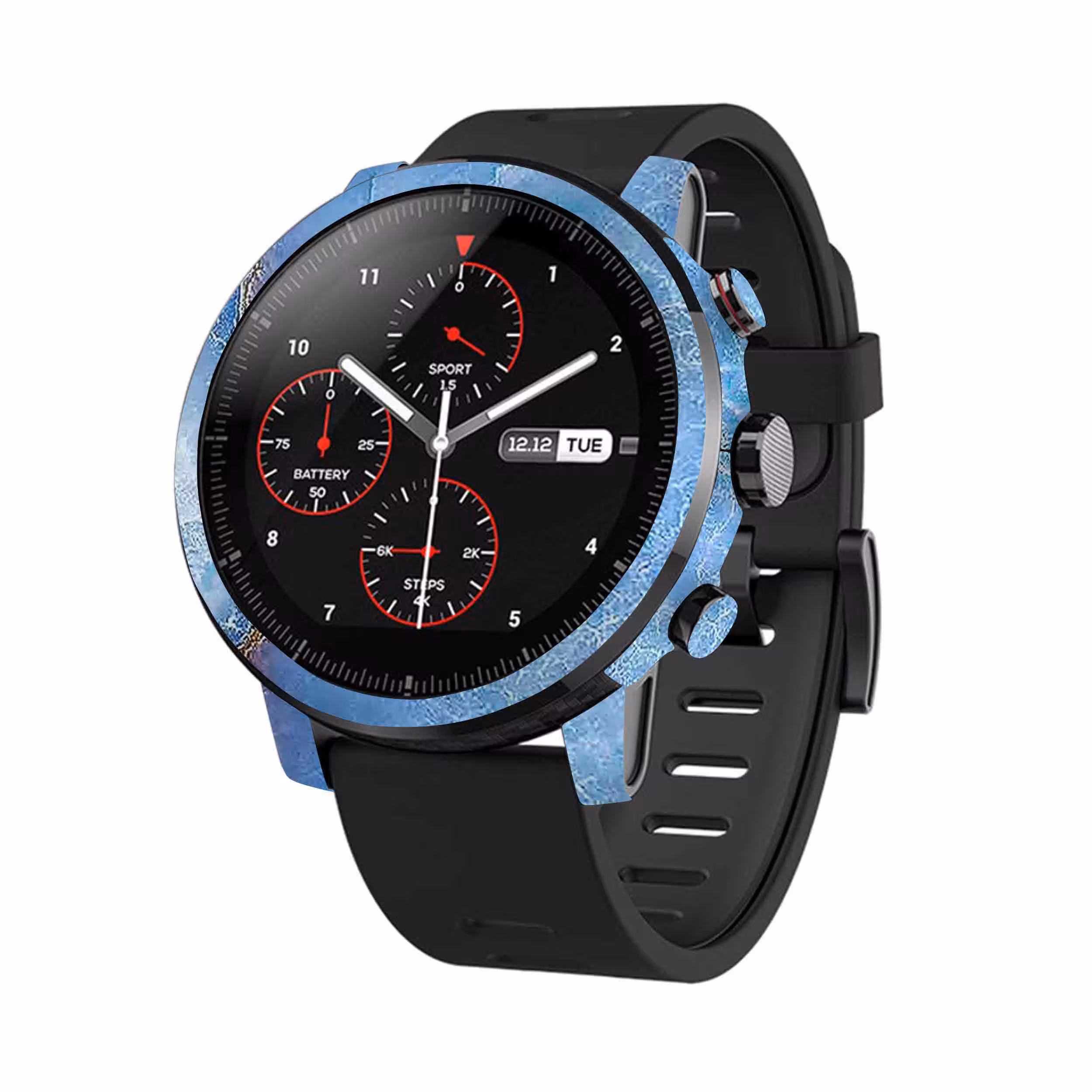 برچسب ماهوت طرح Blue Ocean Marble مناسب برای ساعت هوشمند شیایومی Amazfit Stratos