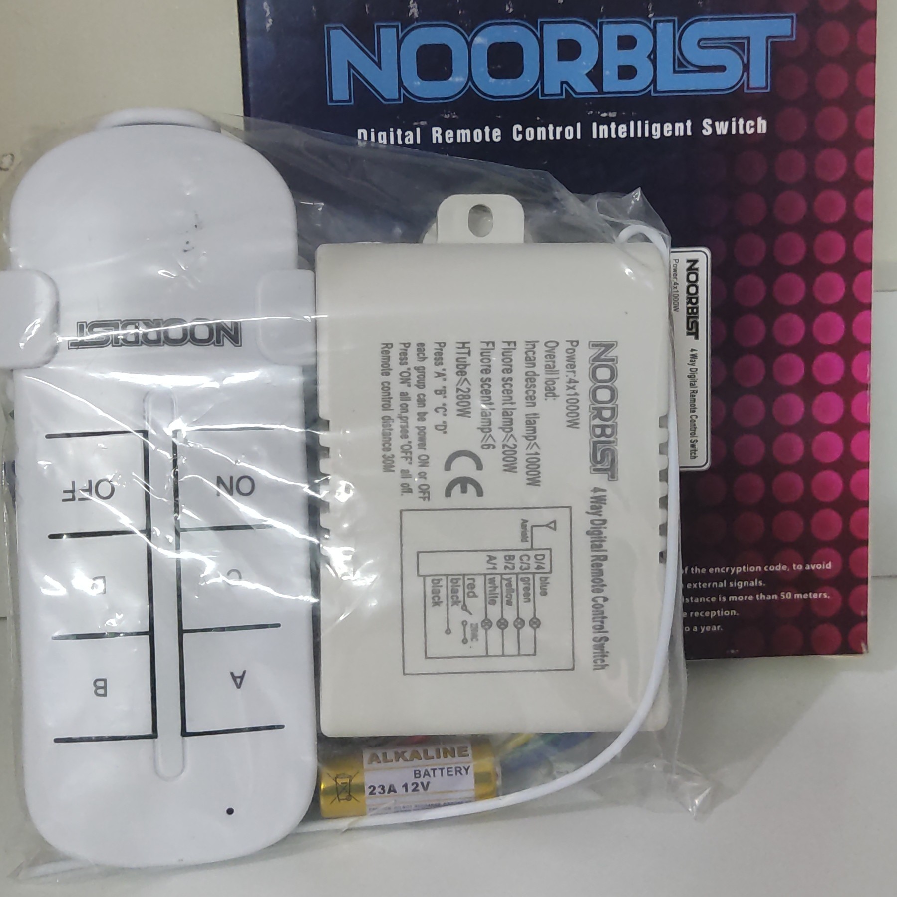 ریموت کنترل چهار کانال