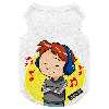 لباس سگ و گربه 27 طرح Boy Listening to Music کد MH803 سایز L