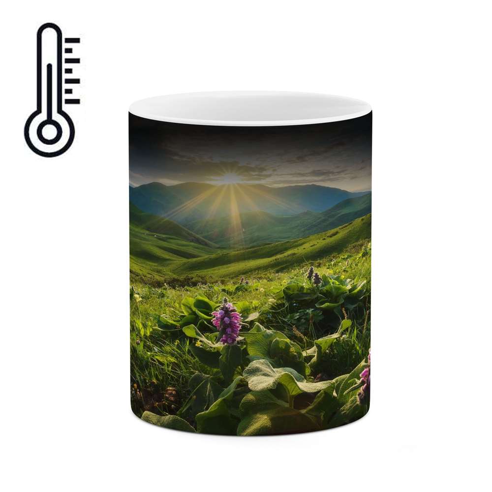 ماگ حرارتی کاکتی طرح منظره مدل mgh16139