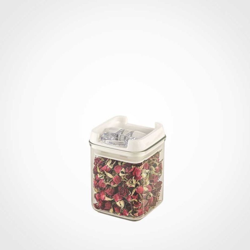 جا ادویه اکرولیک چهارگوش سارینا سایز3 ظرفیت 270 میلی لیتر سایز 3 لیمون( رنگ کرپ، طوسی، وانیلی)