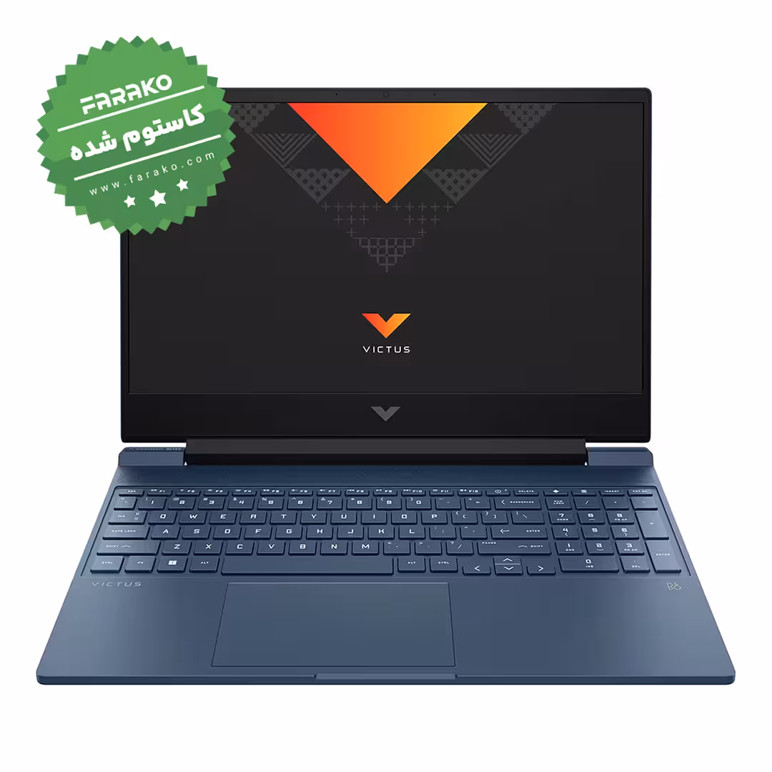 لپ تاپ گیمینگ 15.6 اینچی اچ پی مدل Victus 15 FB1107NQ پردازنده Ryzen 5 7535HS رم 16 گیگابایت حافظه 2 ترابایت SSD گرافیک 4 گیگابایت RTX 2050