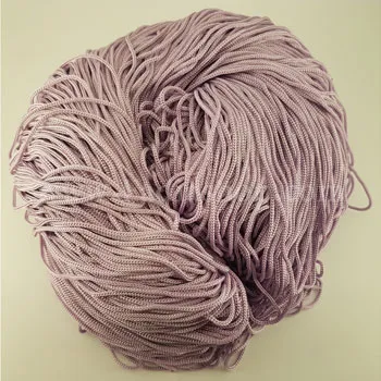 نخ مکرومه 3 یاسی کمرنگ B320D