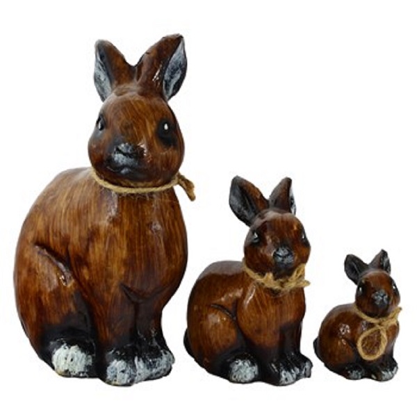 مجسمه مدل خرگوش مجموعه 3 عددی