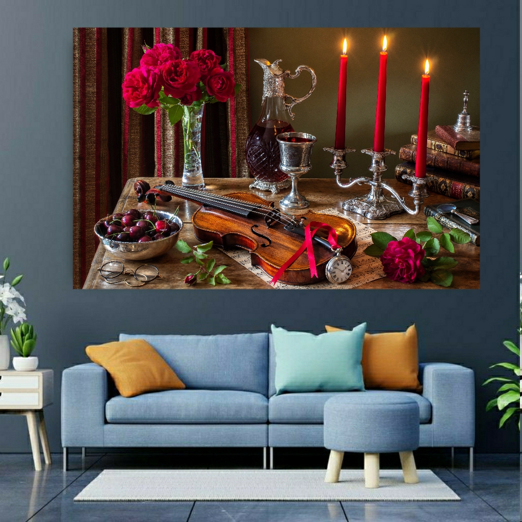 تابلو بوم طرح کلاسیک و ویولن مدل SDB312