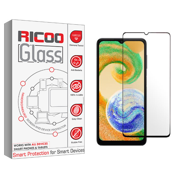 محافظ صفحه نمایش شیشه ای ریکو مدل RC مناسب برای گوشی موبایل سامسونگ Galaxy A04s | کالا برتری