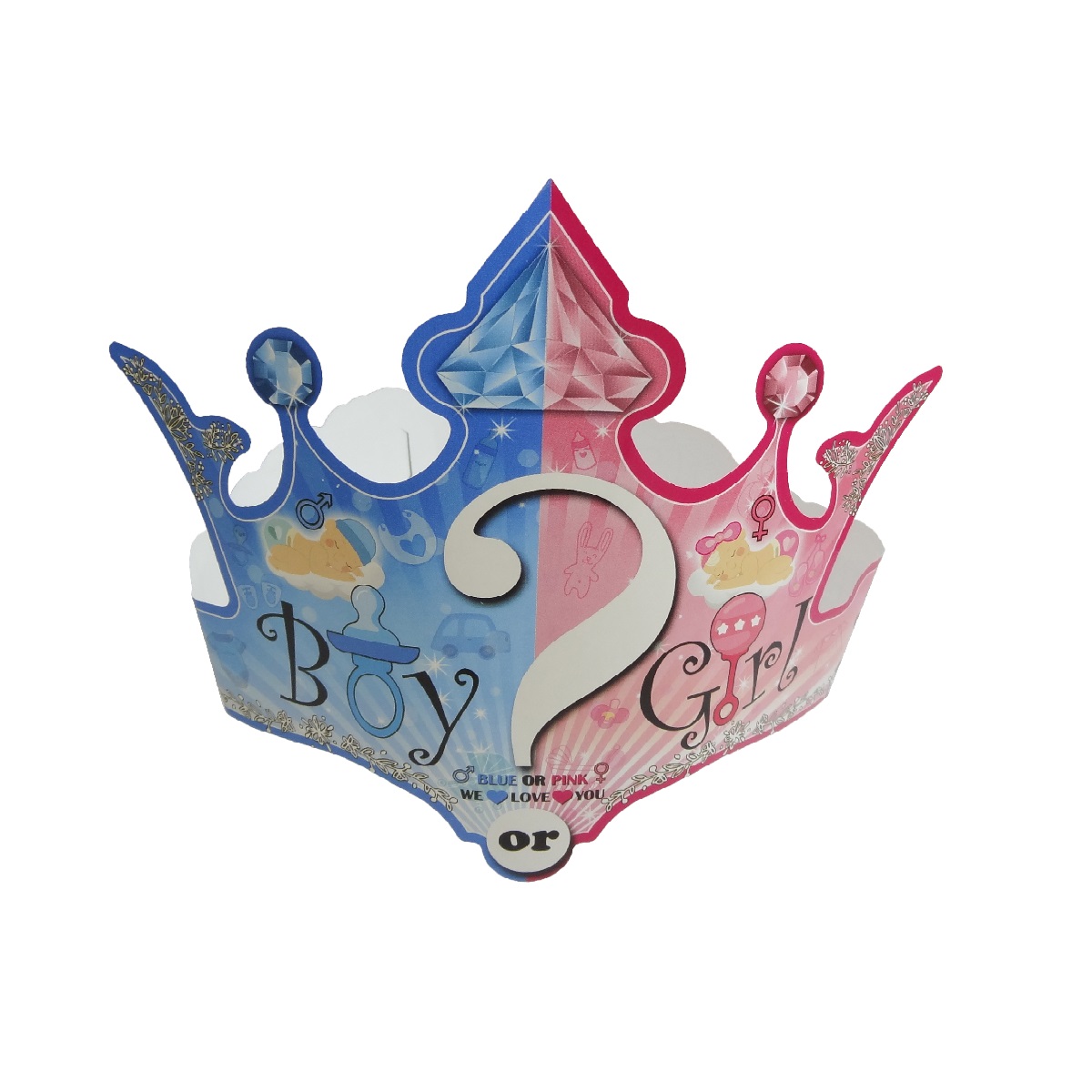 تاج تولد مستر تم طرح تعیین جنسیت بسته 4 عددی