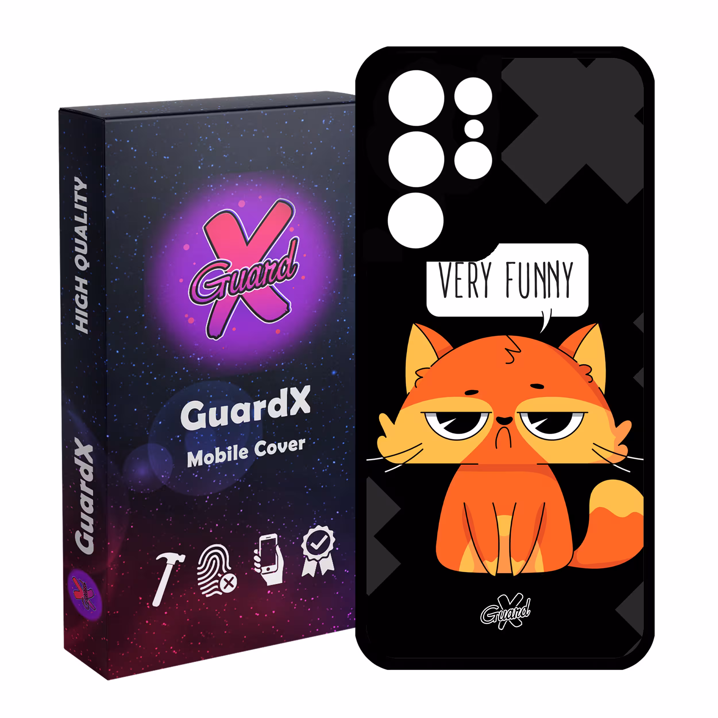 کاور گارد ایکس طرح Funny مدل Glass10161 مناسب برای گوشی موبایل سامسونگ Galaxy S21 Ultra