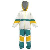 ست سوییشرت و شلوار مشترک دخترانه و پسرانه M 408 برشاد سفید-زرد 98