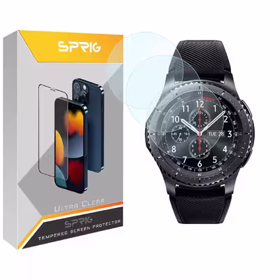 محافظ صفحه نمایش  اسپریگ مدل SPG مناسب برای ساعت هوشمند سامسونگ Galaxy Gear S3 بسته سه عددی