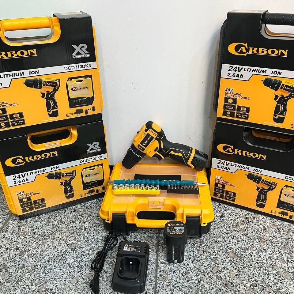 دریل شارژی براشلس کربن 16.8 ولت واقعی با قدرت عالی

