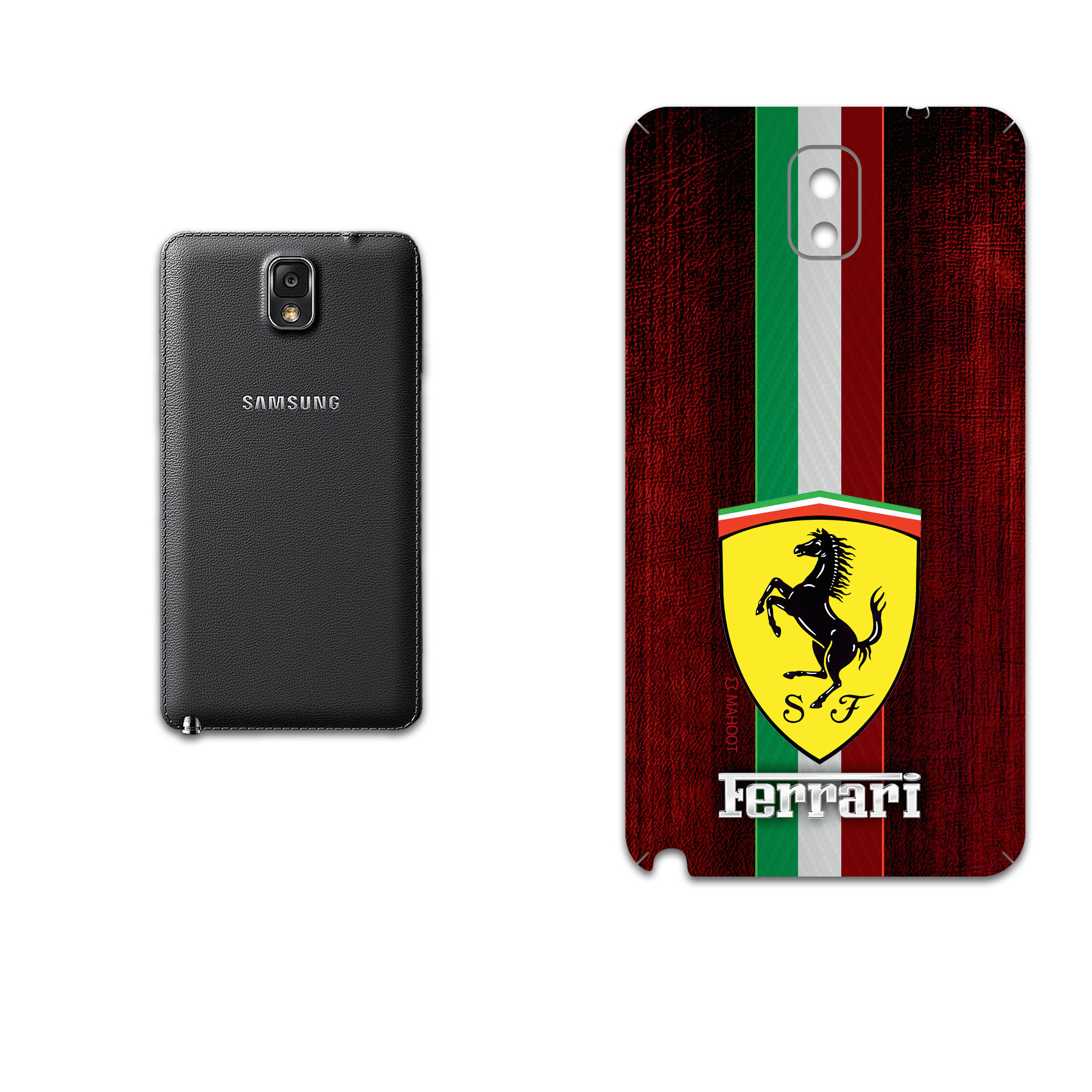 برچسب پوششی ماهوت مدل Ferrari مناسب برای گوشی موبایل سامسونگ Galaxy Note 3